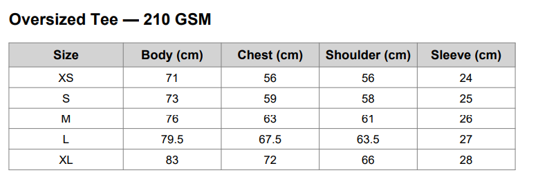 Camiseta Oversized